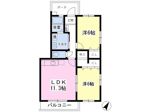 ヒメサリーの物件間取画像